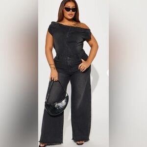 Fashion Nova Dakota Denim Jumpsuit